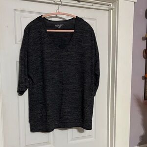 Torrid 1  Super Soft Plush Gray With Gold Shimmer Top